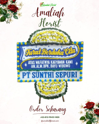 Papan Bunga Duka di Raharja