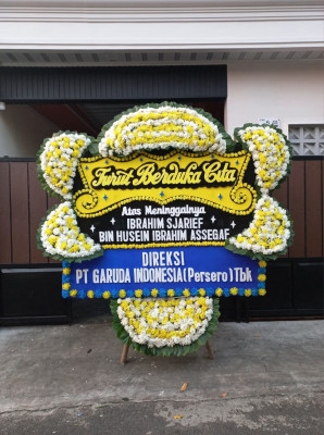 Papan Bunga Duka di Raharja